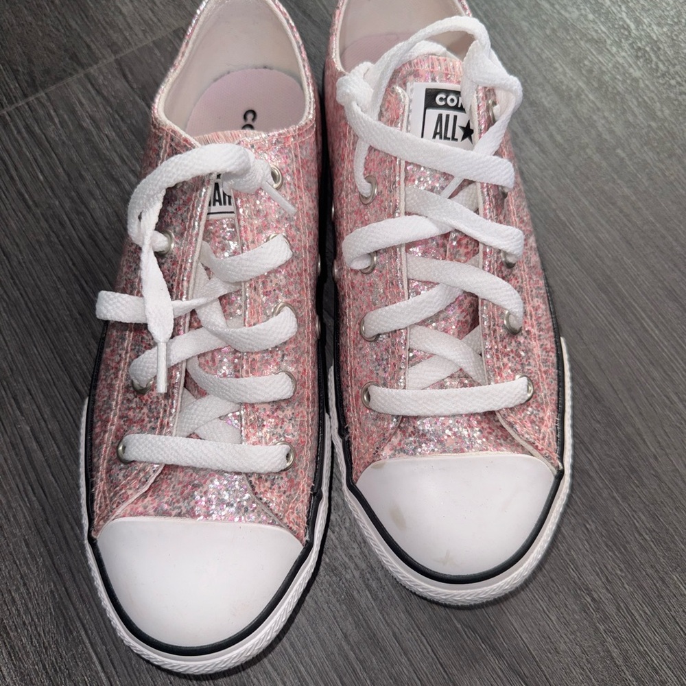 Converse Kids Sparkly Pink Sneakers